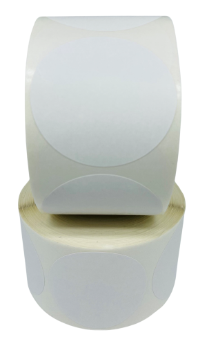 1.125-inch Round | Blank Direct Thermal Labels (1 inch Core) - 2 Rolls