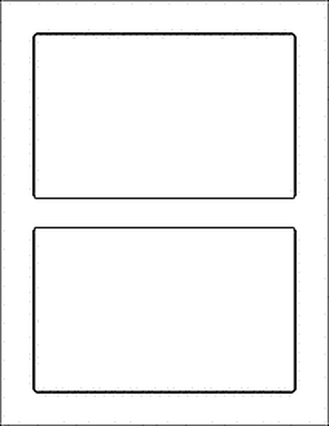  White 6.75" x 4.25" Shipping Labels 2-Up | 10 Sheets | 20 Peel & Stick Labels 