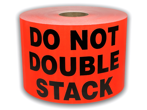 DO NOT DOUBLE STACK | 3"x5" Bright Red Stickers | 250 Labels Per Roll | Free Shipping!