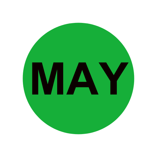Months of the Year: May Stickers | 2-inch 