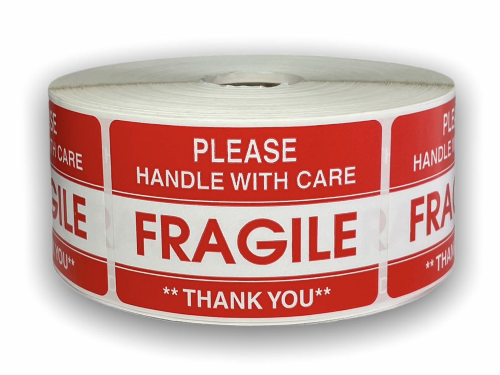 Please Fragile Handle with Care Stickers | 2"x3" | 500 Labels 1 Roll | Free Shipping!