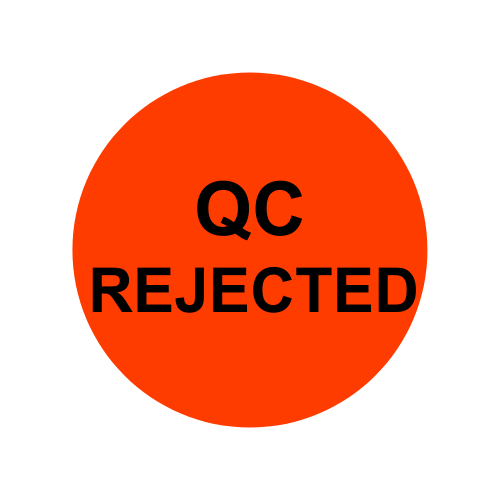 QC Rejected Stickers | 2" Round Red Labels | Self-adhesive | 500 Labels | Free Shipping!    