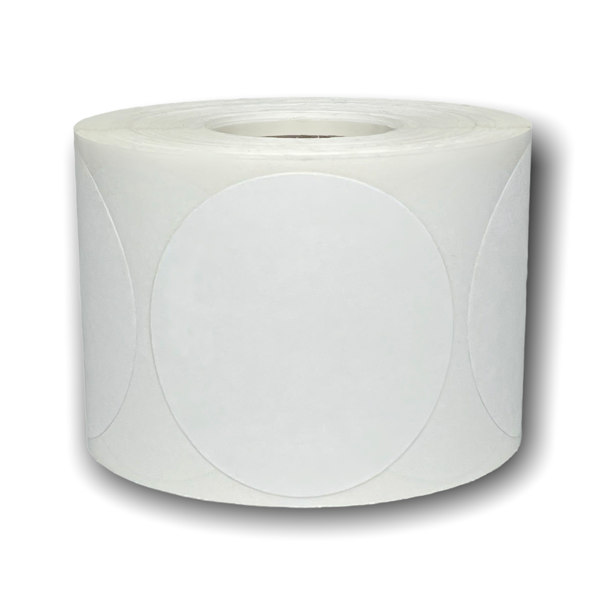 2-1/2 inch Round | Blank Direct Thermal Labels (1 inch Core) - 100 Roll Minimum   (CLONE)