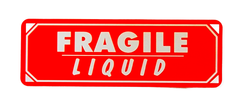 Fragile / Liquid Stickers - 1"x3", 500 Labels 