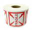 Fragile Labels  | 2x2 inch (2"x2") Red Stickers | Self-Adhesive | 300 Labels Per Roll 