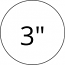 3-inch Round Direct Thermal (White) Labels | Shipping Included - (50 Roll Minimum)   