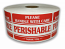 PERISHABLE Handle with Care Labels - 2" x 3"   