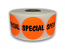 SPECIAL Stickers | 1.5" Orange Circle | Self-adhesive | Offered in Rolls of 500 and 1000 | Free Shipping!