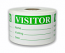 Green Visitor Stickers - Name, Visiting, Date | 2"x3" | Self-adhesive | 500 Labels 1 Roll | Free Shipping!   