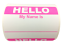 Pink Hello My Name Is Stickers | 2"x3-1/2" | Self-adhesive | Choose from Rolls of 100, 300, and 500 Labels! | Free Shipping!     