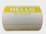 Yellow Hello My Name Is Stickers | 2"x3-1/2" | Self-adhesive | Choose from Rolls of 100, 300, and 500 Labels! | Free Shipping!      