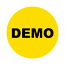 Demo Stickers | 2" Round Yellow Labels | Self-adhesive | 300 Labels | Free Shipping!  