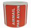 AIRMAIL PAR AVION Stickers | 1.5"x1.5" Red | Self-adhesive | 300 Labels 1 Roll | Free Shipping!  