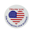 Thank You for Supporting Our Business Stickers | 2" Round with American Flag Heart | Self-adhesive | 300 Labels 1 Roll | Free Shipping!  