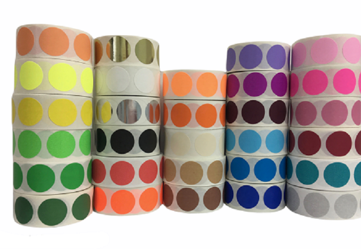 1/2 inch Round Blank Color Coding Labels | 1000 Labels Per Roll - Choose your Color! 