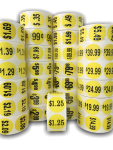 Yellow Pricing Stickers | 1-1/2" Circle | Self-adhesive | Offered in Rolls of 500 Labels and 1000 Labels | Choose Your Price Point | Free Shipping! 