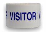 Blue Visitor (only) Stickers | 2"x3" | Self-adhesive | 500 Labels 