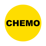 Chemo Stickers | 2" Round Yellow Labels | Self-adhesive | 300 Labels | Free Shipping!   