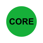 Core Stickers | 2" Round Green Labels | Self-adhesive | 300 Labels | Free Shipping!    