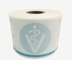 Veterinary/Diskette Labels - Compare to Dymo 30258 with Caduceus Symbol and Warning 