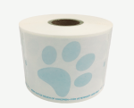 Veterinary/Diskette Labels - Compare to Dymo 30258 with Paw Print and Warning
