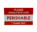 Perishable Handle with Care Shipping Stickers | 3"x5" | 250 Labels  | Free Shipping!