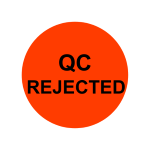 QC Rejected Stickers | 2" Round Red Labels | Self-adhesive | 300 Labels | Free Shipping!    