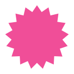 Pink 2" Starburst Labels | Self-adhesive | 300 Labels Per Roll | Free Shipping! 
