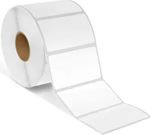 White 4"x1.5" Desktop Direct Thermal Labels | Zebra, Munbyn, Rollo Printers | 1" Core | Self-adhesive | 500 Labels Per Roll | ***Outer Diameter is 2.5 inches***